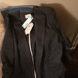 Dark grey long sleeve blazer